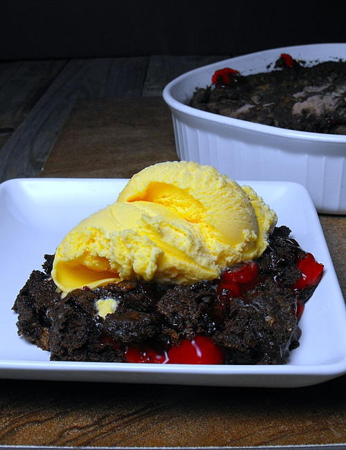 Cherry Chocolate Dump Cake