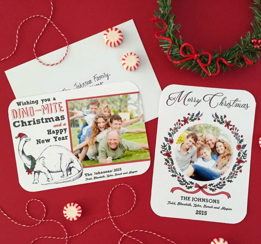 Personalized Printable Christmas Photo Cards AllFreeChristmasCrafts com