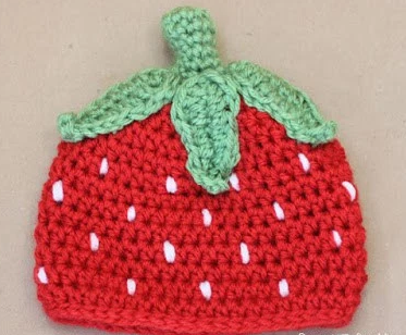 Strawberry Season Easy Crochet Hat