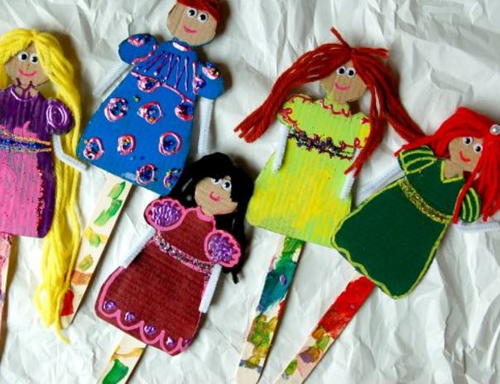 Princess Paper Doll Puppets