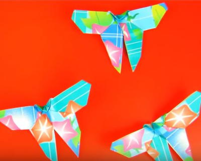 Perky Paper Butterfly Origami