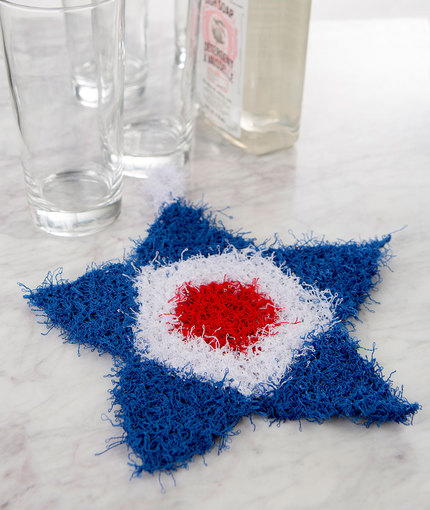 Patriotic Knit Scrubby