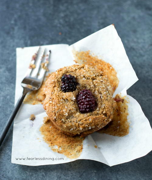 Gluten Free Blackberry Breakfast Muffins