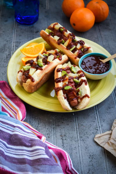 Bacon Wrapped Aloha Dogs