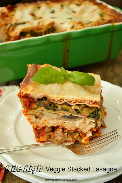 Mile High Veggie Stacked Lasagna Recipe