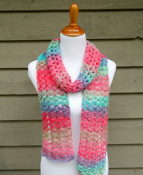 My Hobby Is Crochet: Go with The Flow Super Scarf - Free Crochet Pattern +  Tutorial