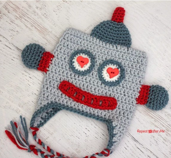 Lovebot Easy Crochet Hat