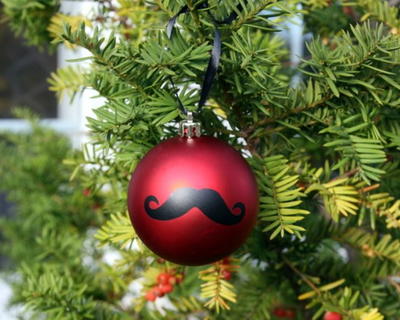 Movember Mustache Ornament