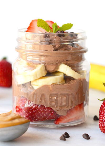 Skinny Chocolate Peanut Butter Mousse