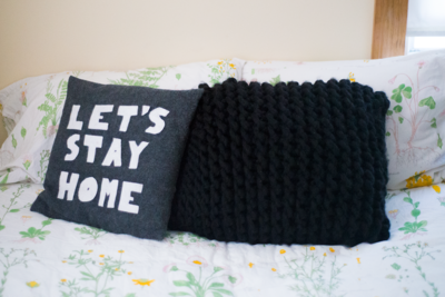 Giant Knitted Pillow