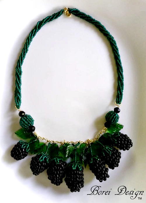 Beaded Berry DIY Necklace