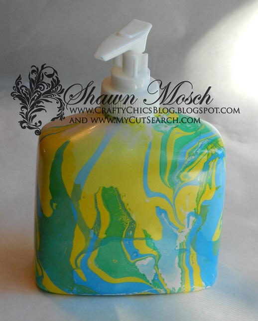 Tie Dye Inspired Soap Dispenser