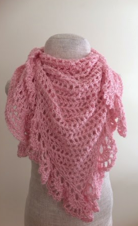 Lace Triangle Shawl Crochet Free Patterns - Crochet & Knitting
