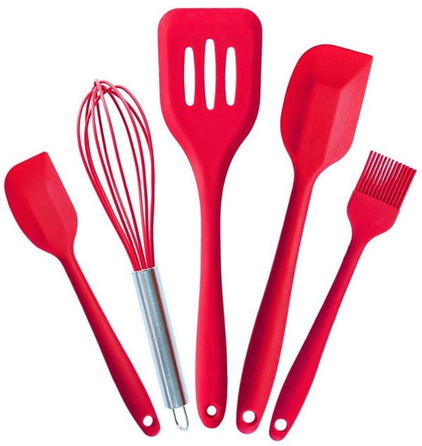 Ultimate 5 Piece Silicone Baking Utensil Set