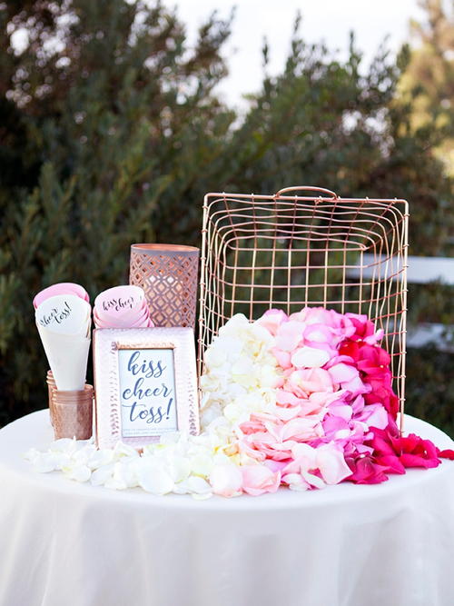 DIY Petal Toss Bar