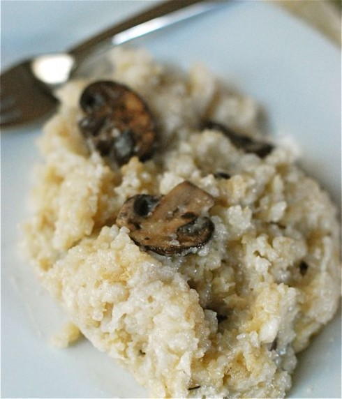 Slow Cooker Mushroom Sage Risotto