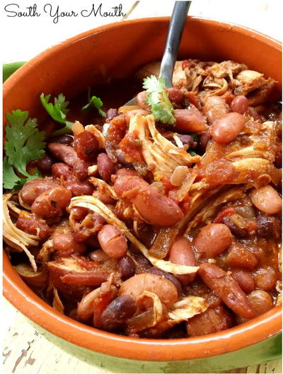 Dump and Go Slow Cooker Chicken Chili