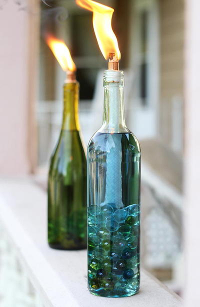 Citronella Wine Bottle Crafts