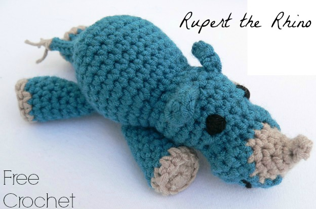 Little Zoo Crochet Rhino