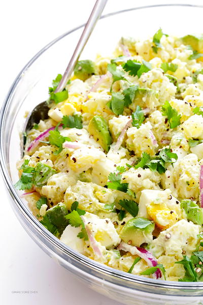 Summery Avocado Potato Salad Recipe
