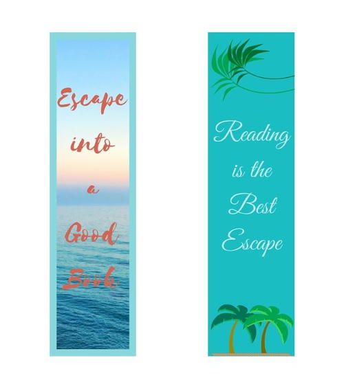 Escape into a Good Book Free Printable Bookmarks