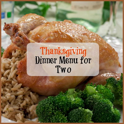 Thanksgiving Dinner Menu for Two