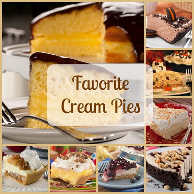 Top 12 Favorite Cream Pies