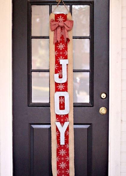 Joyful Burlap Banner