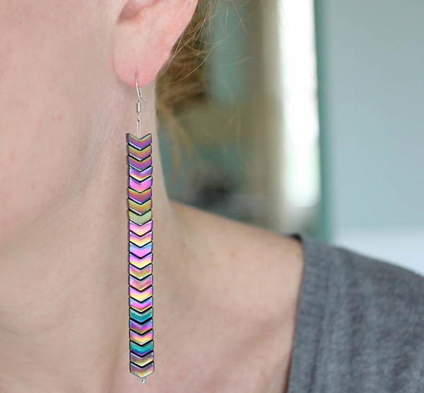 Iridescent Mermaid Scale DIY Earrings