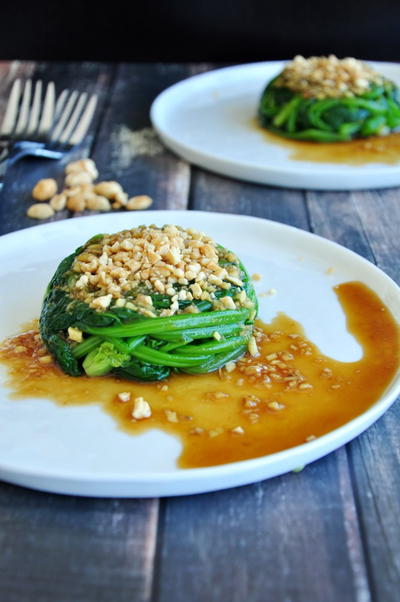 Ginger Sauce Spinach