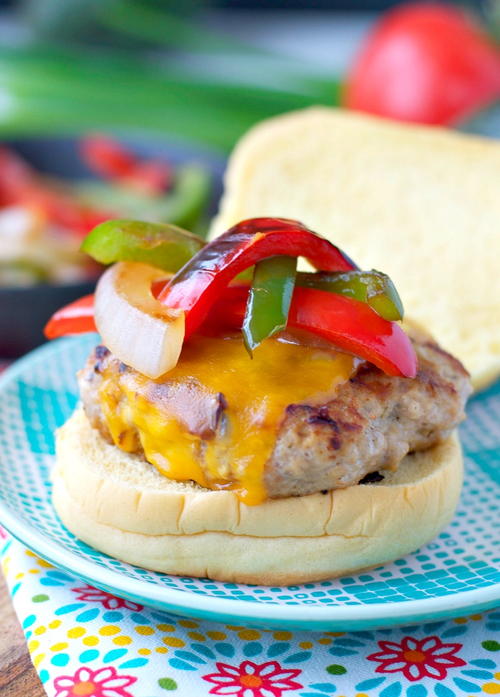 Chicken Fajita Burgers