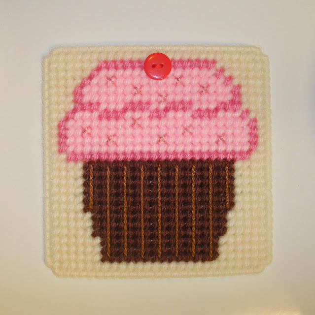 Cupcake Plastic Canvas Craft