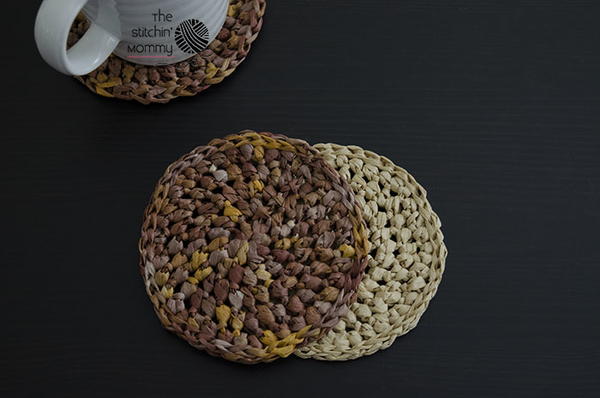 Raffia Crochet Coasters
