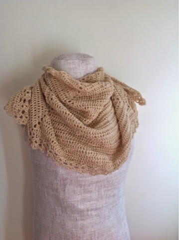 Golden Shimmer Shawl