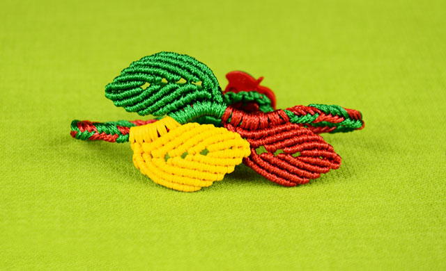 Leaf Bracelet DIY Macrame Tutorial