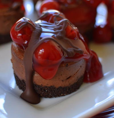 Black Forest Mini Cheesecakes