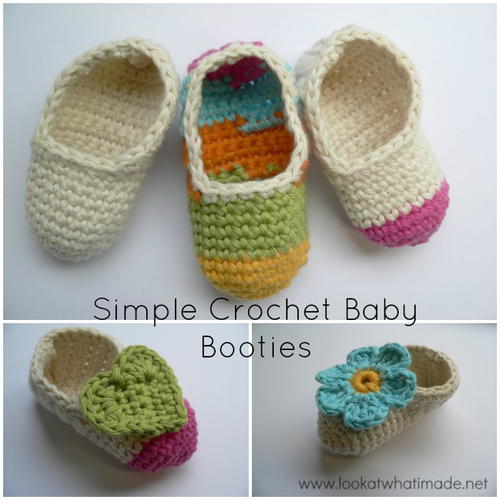 Basic Crochet Booties Pattern