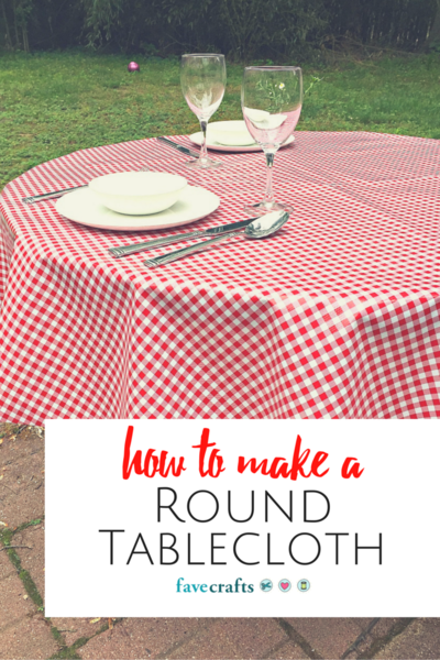 How To Make A Round Tablecloth, How To Make A Circular Table Skirt