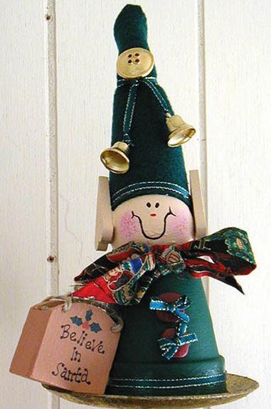 Cute Clay Pot Elf