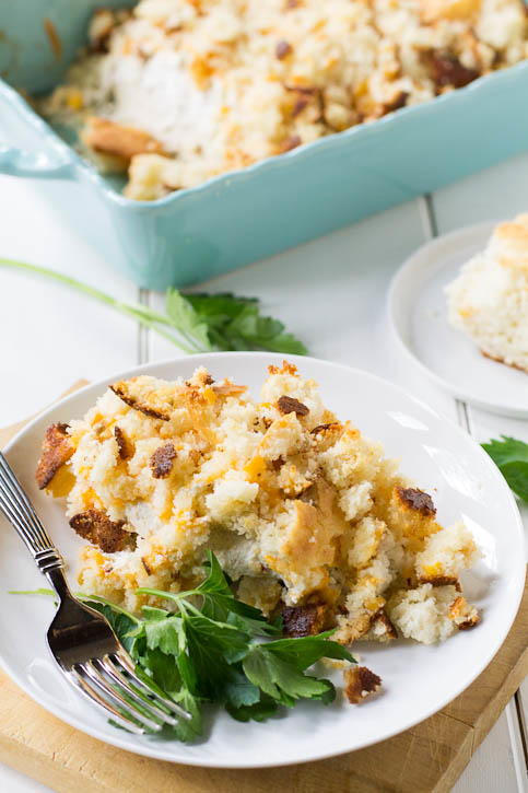 Southern-Style Cornbread and Chicken Casserole