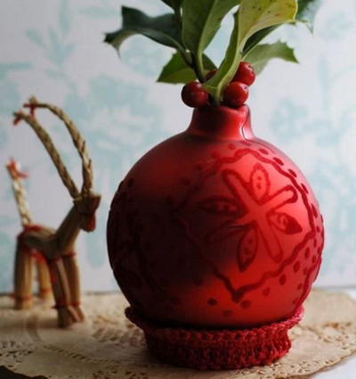 Crochet Ornament Vase Holder