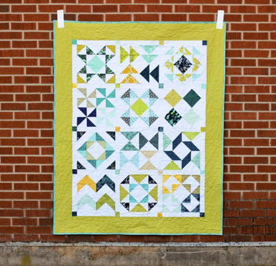 Perfect Year Half-Square Triangle Quilt
