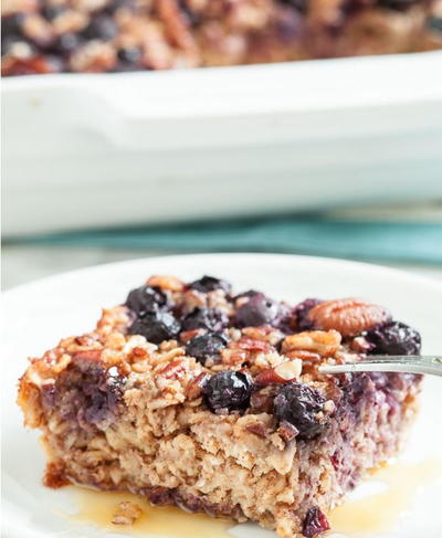 Baked Blueberry Oatmeal