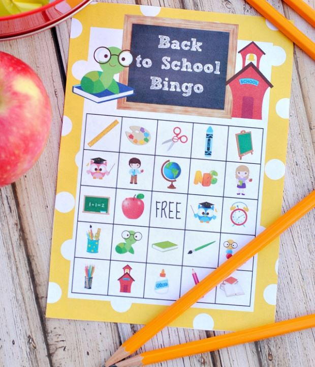 Back to School Printable Bingo Cards | AllFreePaperCrafts.com