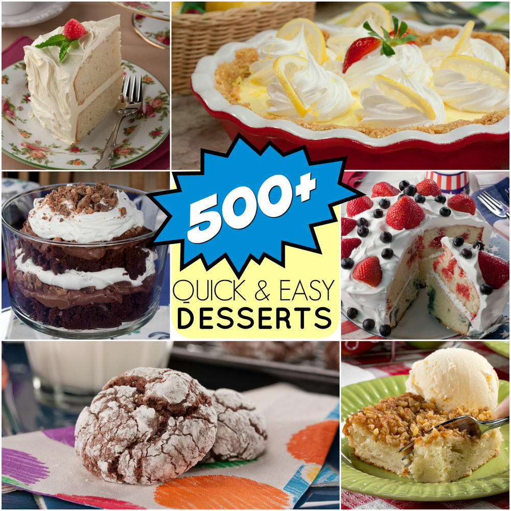 Quick & Easy Dessert Recipes: 501 Great Dessert Recipes for Any ...