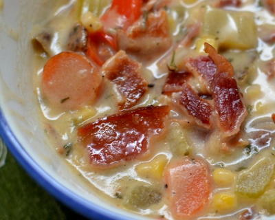 Bacon Potato and Corn Chowder