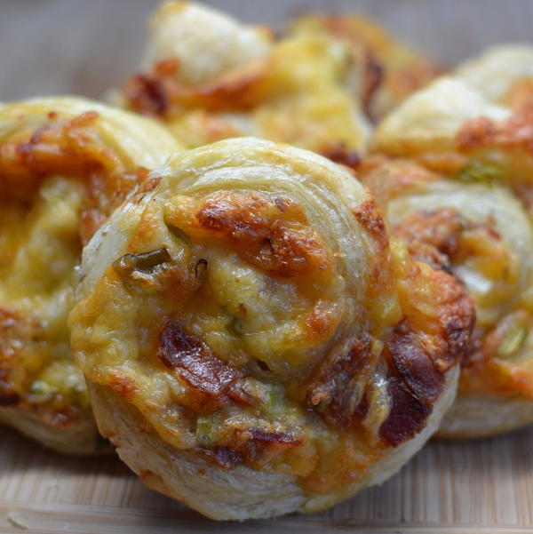 Triple Cheese & Bacon Pinwheels