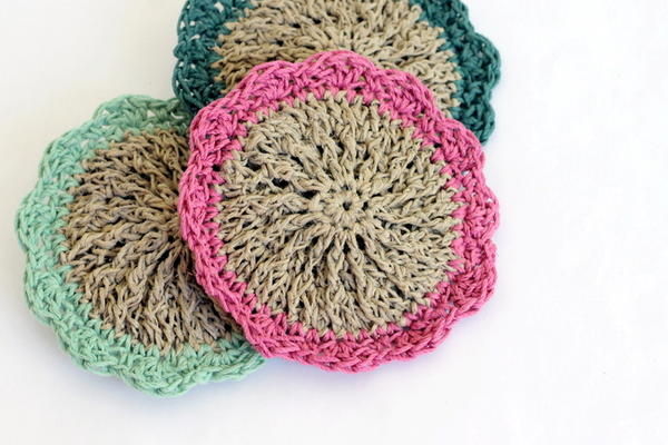 Flowery Hemp Scrubbies