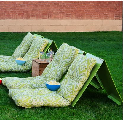 Outdoor Movie DIY Chairs