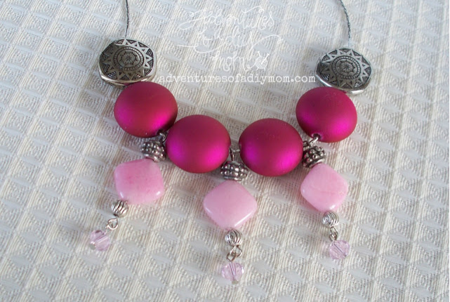 Fuchsia Dangle DIY Necklace